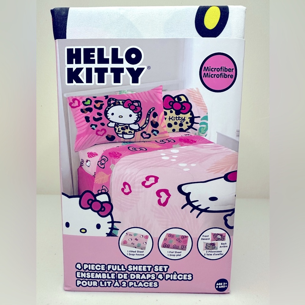 Sanrio Hello Kitty 4 Piece Full Sheet Set